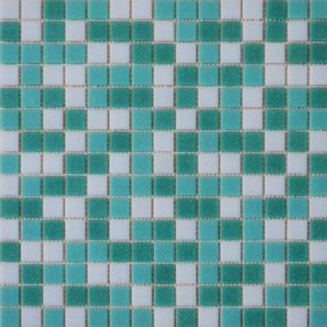 20x20 зеленая смешанная квадратная стеклянная мозаика